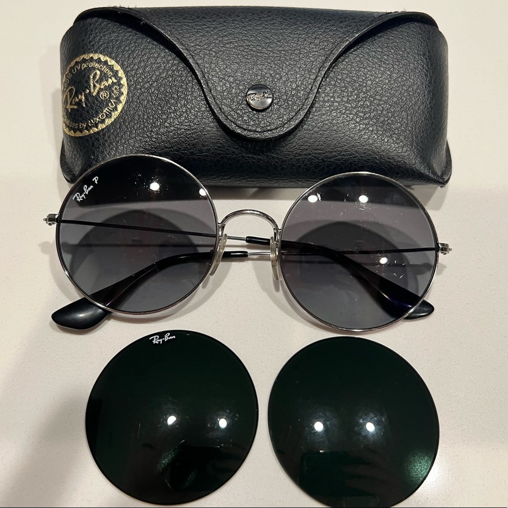 Excellent Condition Polarized Ray-Bans (unisex) + Brand New Spare Lenses